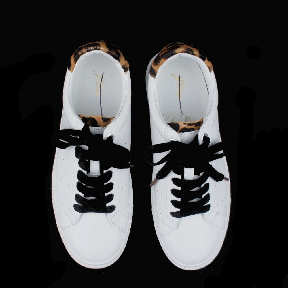 New JCREW Saturday Sneakers with Leopard Calf Hair - Picture 2 of 3
